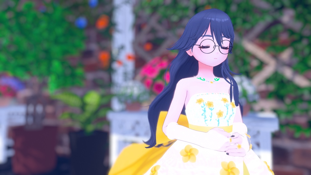 てんむすちゃん想定衣装 Flower Dress♡(8カラー)