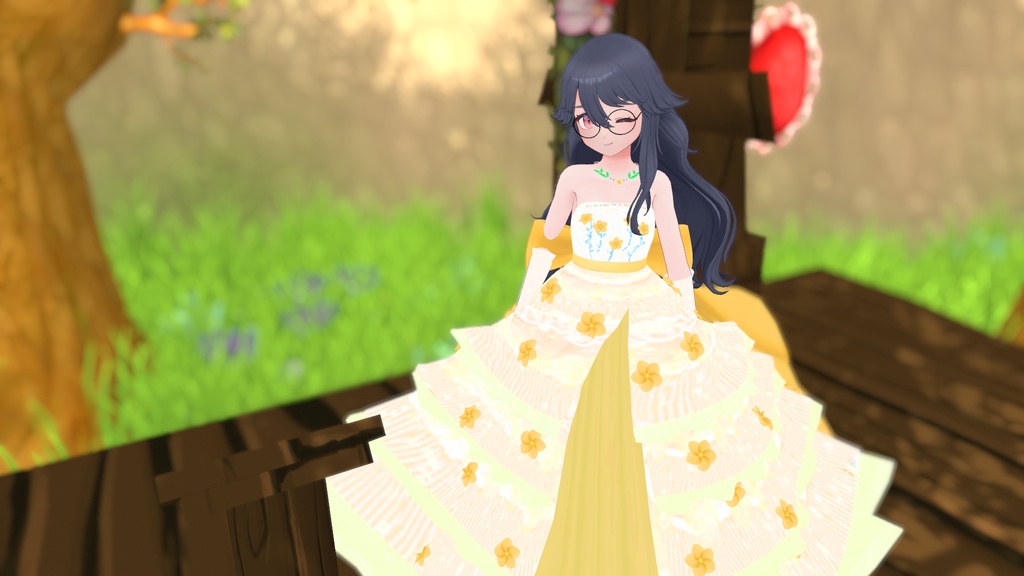 てんむすちゃん想定衣装 Flower Dress♡(8カラー)