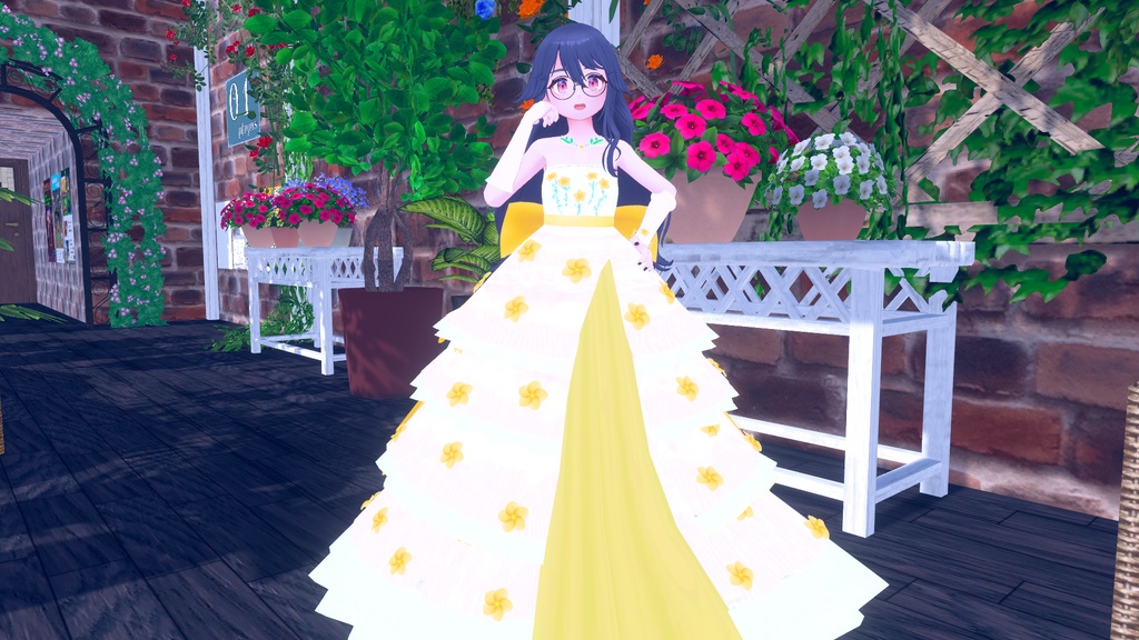 てんむすちゃん想定衣装 Flower Dress♡(8カラー)