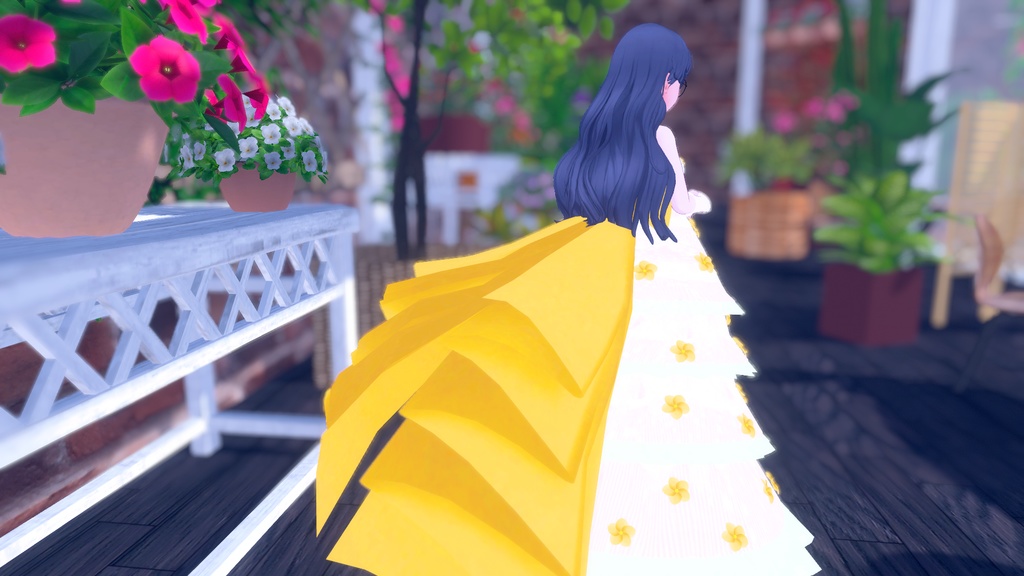 てんむすちゃん想定衣装 Flower Dress♡(8カラー)