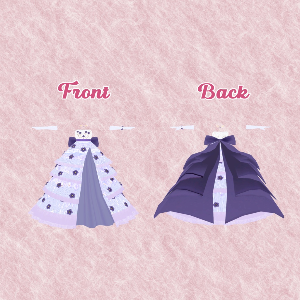 てんむすちゃん想定衣装 Flower Dress♡(8カラー)