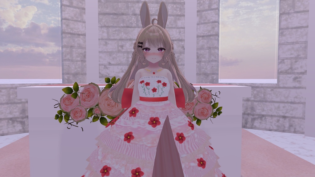 ルーナリットちゃん・リーファちゃん想定衣装 Flower Dress♡(8カラー) XWear形式追加!