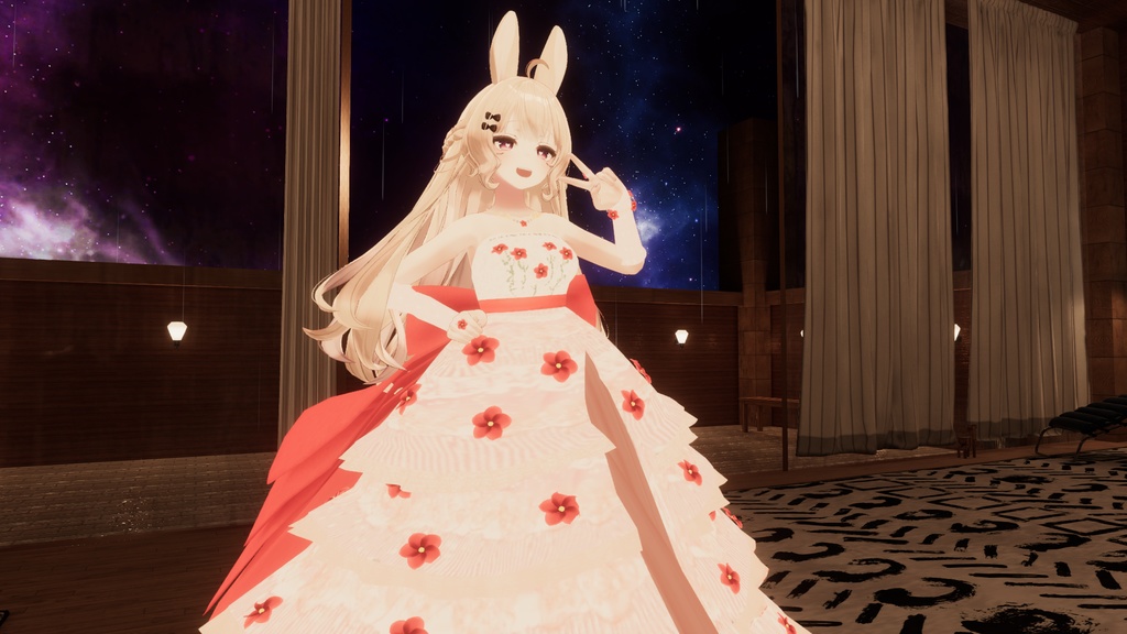 ルーナリットちゃん・リーファちゃん想定衣装 Flower Dress♡(8カラー) XWear形式追加!