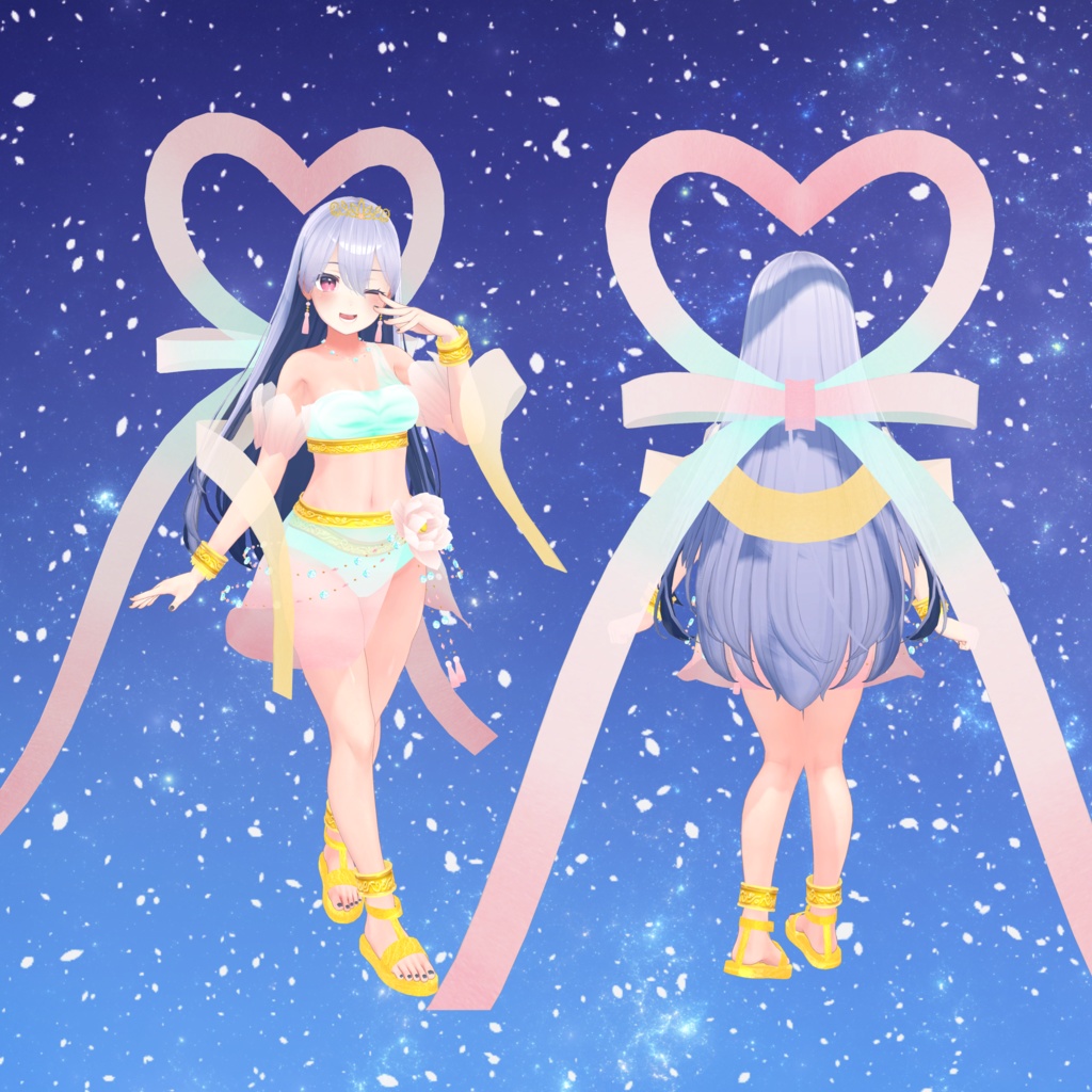 桔梗ちゃん想定衣装 羽衣水着