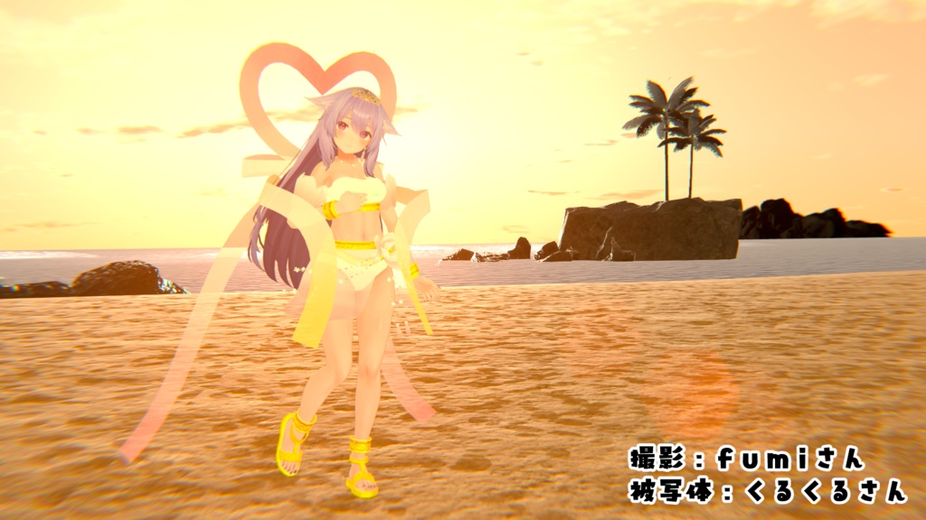 桔梗ちゃん想定衣装 羽衣水着