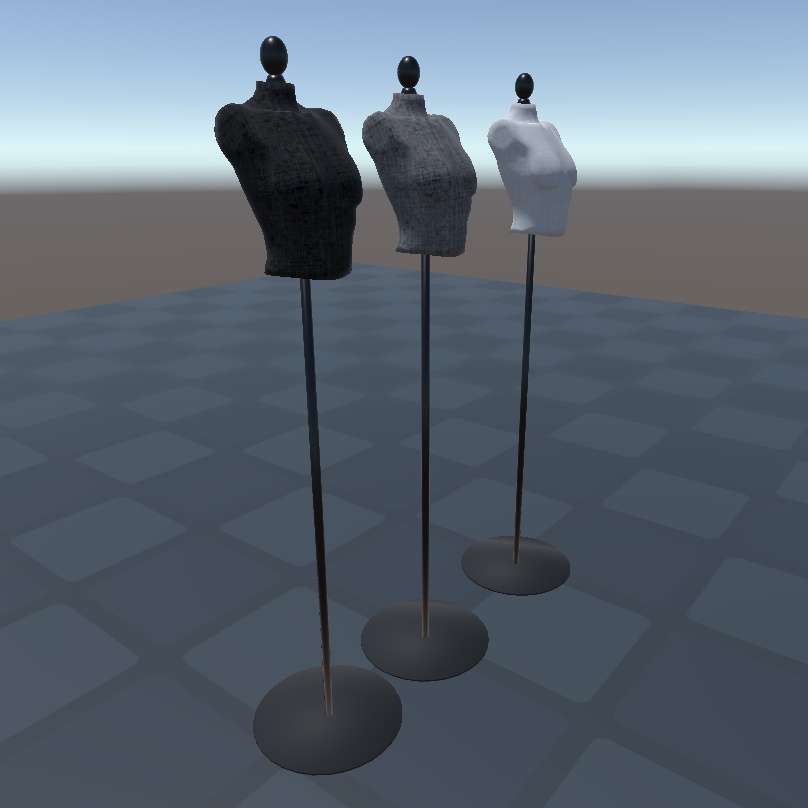 3Dモデル トルソー(Torso)3色セット