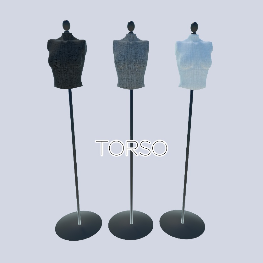 3Dモデル トルソー（Torso）3色セット