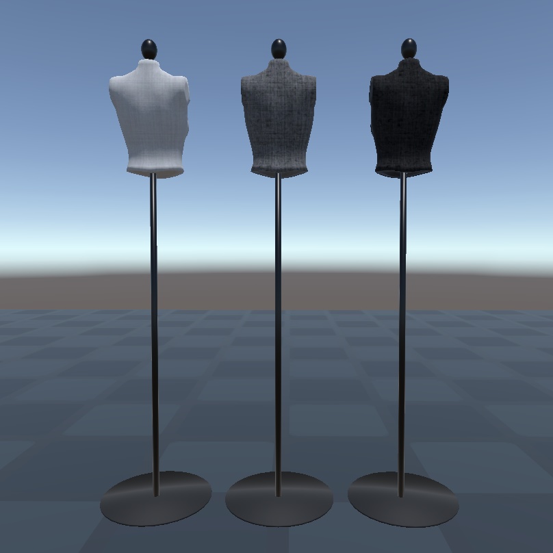 3Dモデル トルソー(Torso)3色セット