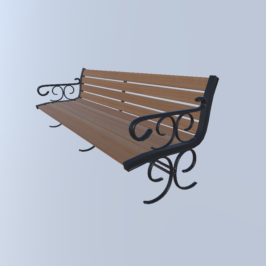 3Dモデル ベンチ(Bench)