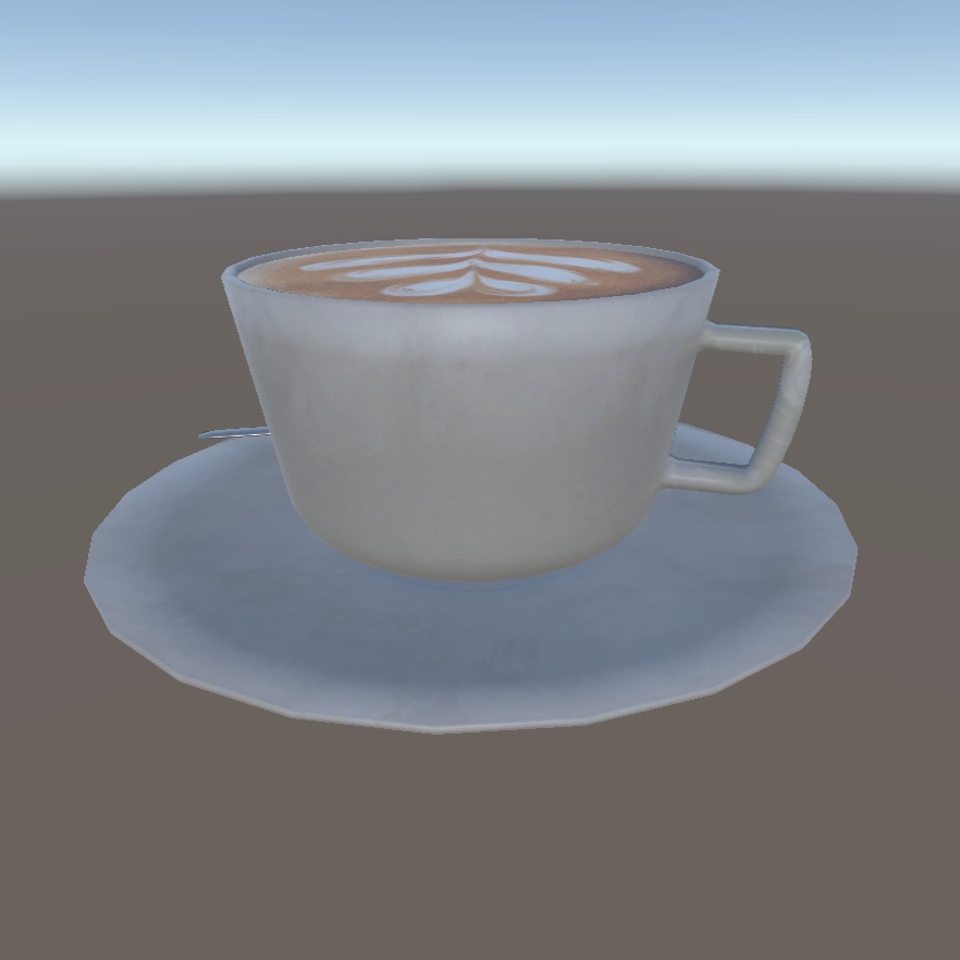 3Dモデル ラテアート(Latte Art) ☆彡オリジナルラテ制作可能!