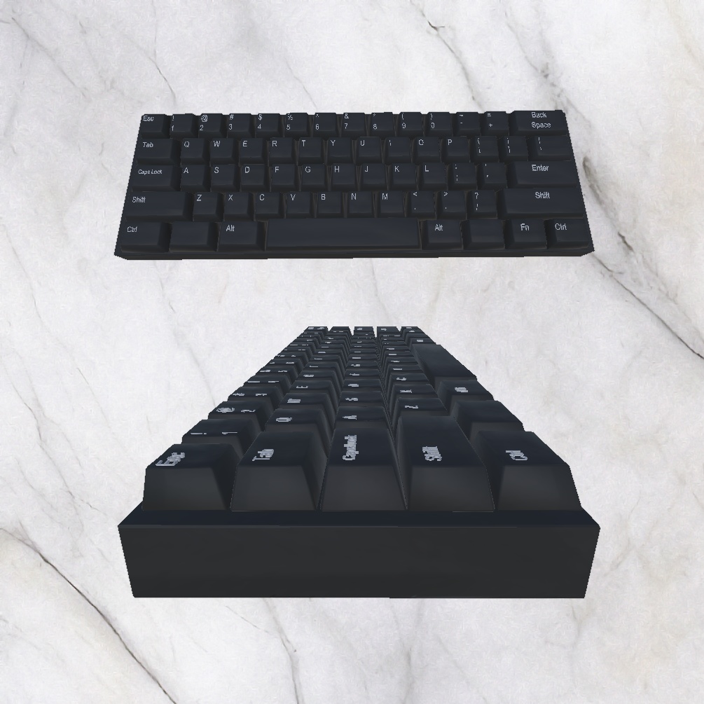 3Dモデル 最強のキーボードセット