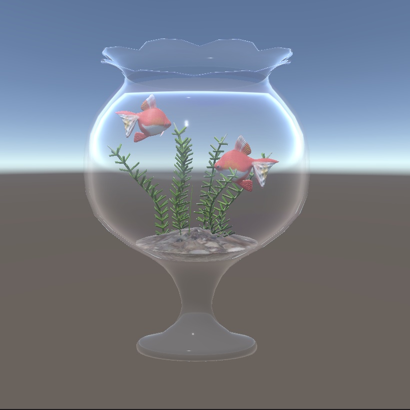 3Dモデル 金魚鉢(Goldfish bowl)