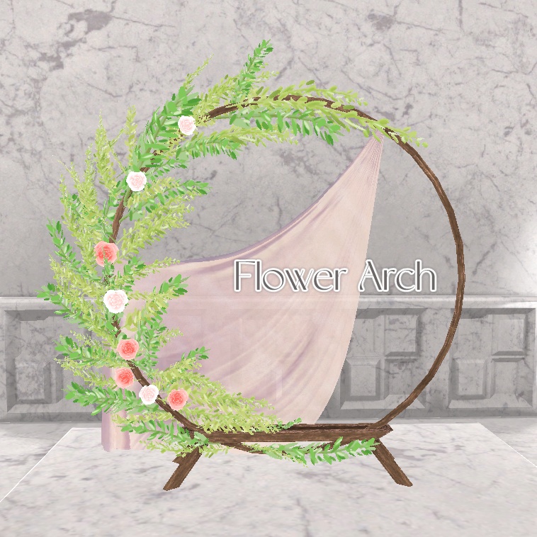 3Dモデル フラワーアーチ(Flower Arch)