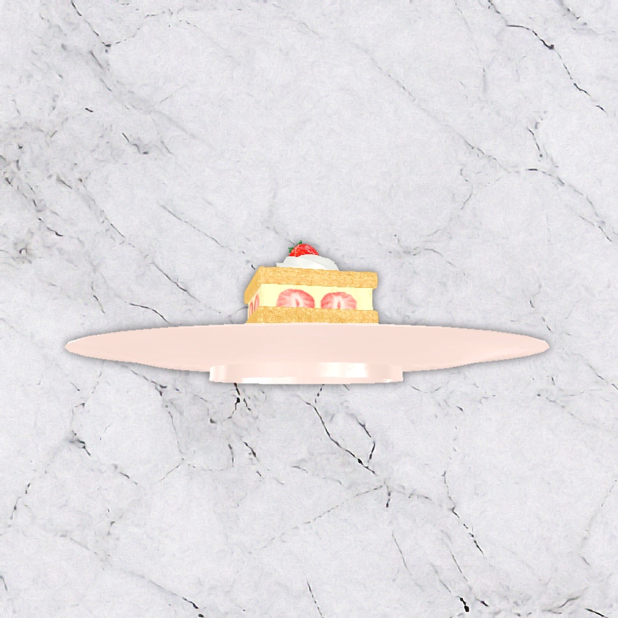 3Dモデル Strawberry Millefeuille(いちごのミルフィーユ)