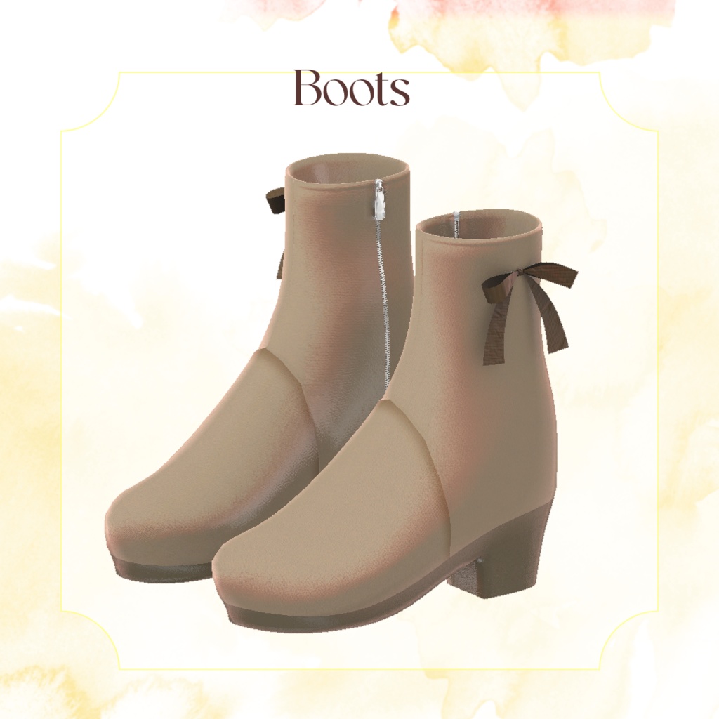 しなのちゃん想定 「Sweet Blossom」ブラウス&スカート&ブーツ全25種セット