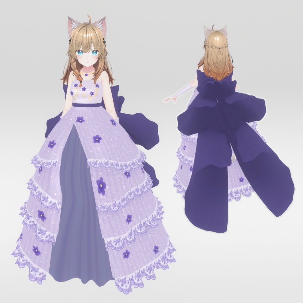 しなのちゃん想定衣装 「Flower Dress♡」(4カラー)