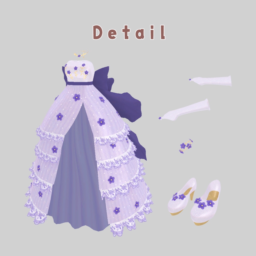 しなのちゃん想定衣装 「Flower Dress♡」(4カラー)