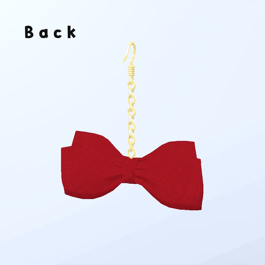 VRC向け リボンピアスセット(9色)