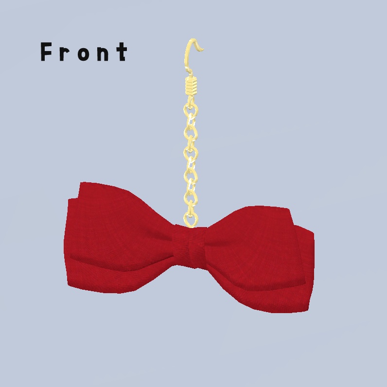 VRC向け リボンピアスセット(9色)