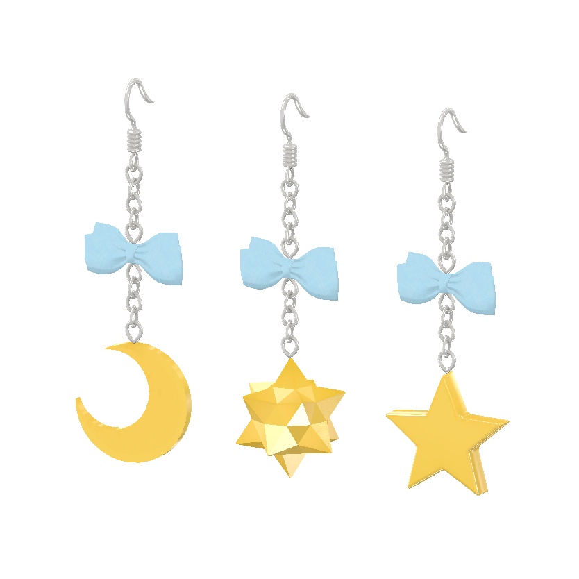 VRC向け 宇宙ピアスセット(3種×9色)