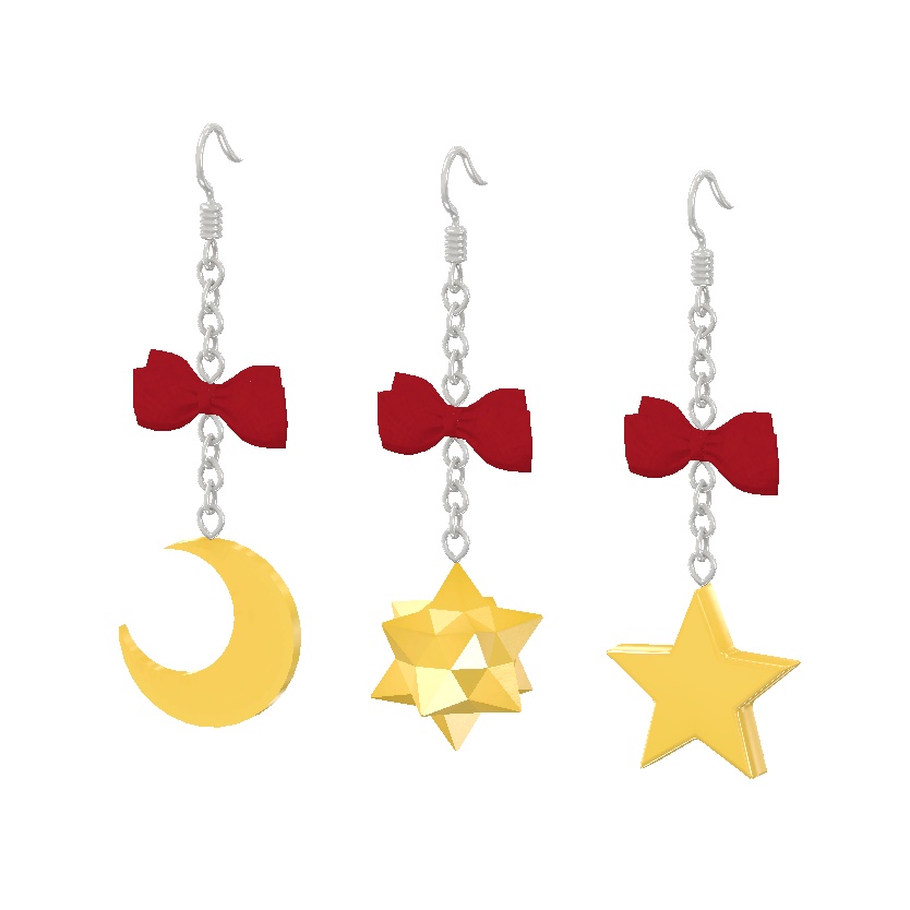 VRC向け 宇宙ピアスセット(3種×9色)