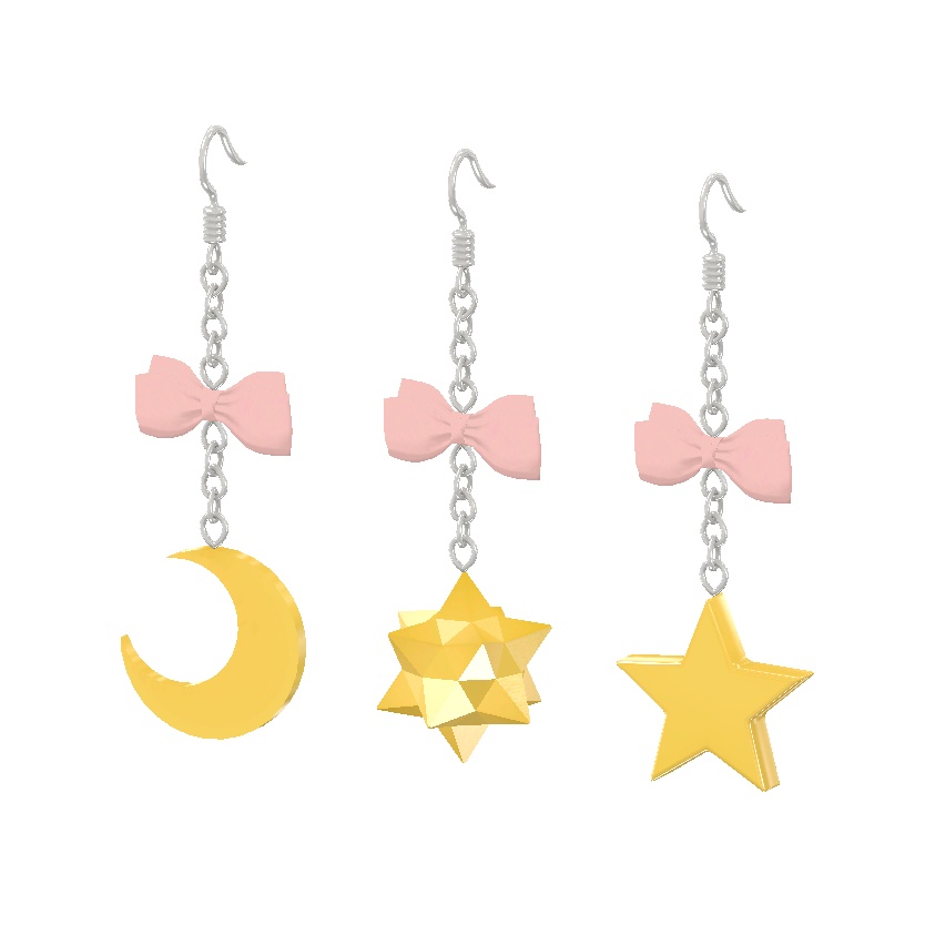 VRC向け 宇宙ピアスセット(3種×9色)