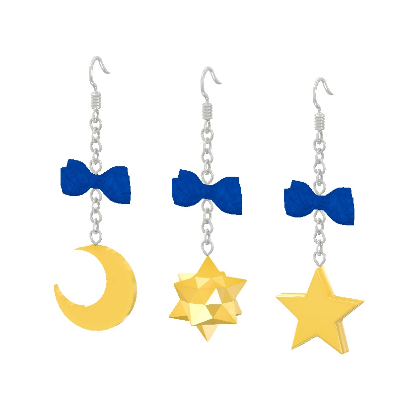 VRC向け 宇宙ピアスセット(3種×9色)