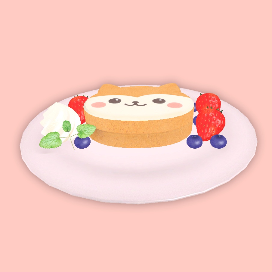 3D小物 「もちまるパンケーキ」 unitypackage