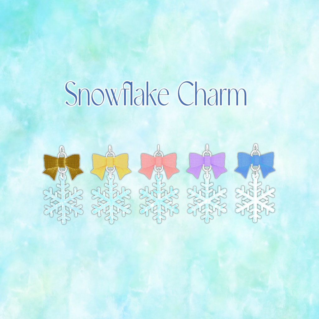 3D小物 「Snowflake Charm」 unitypackage