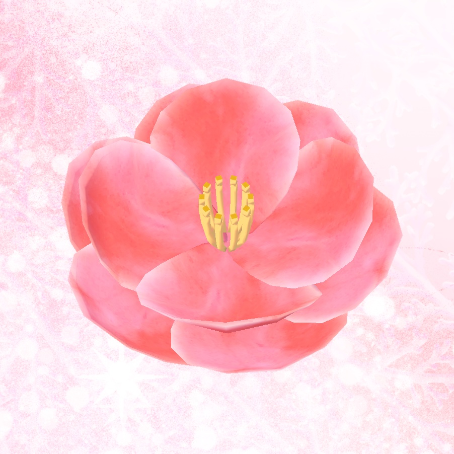 3D小物 「椿 -Camellia-」 unitypackage