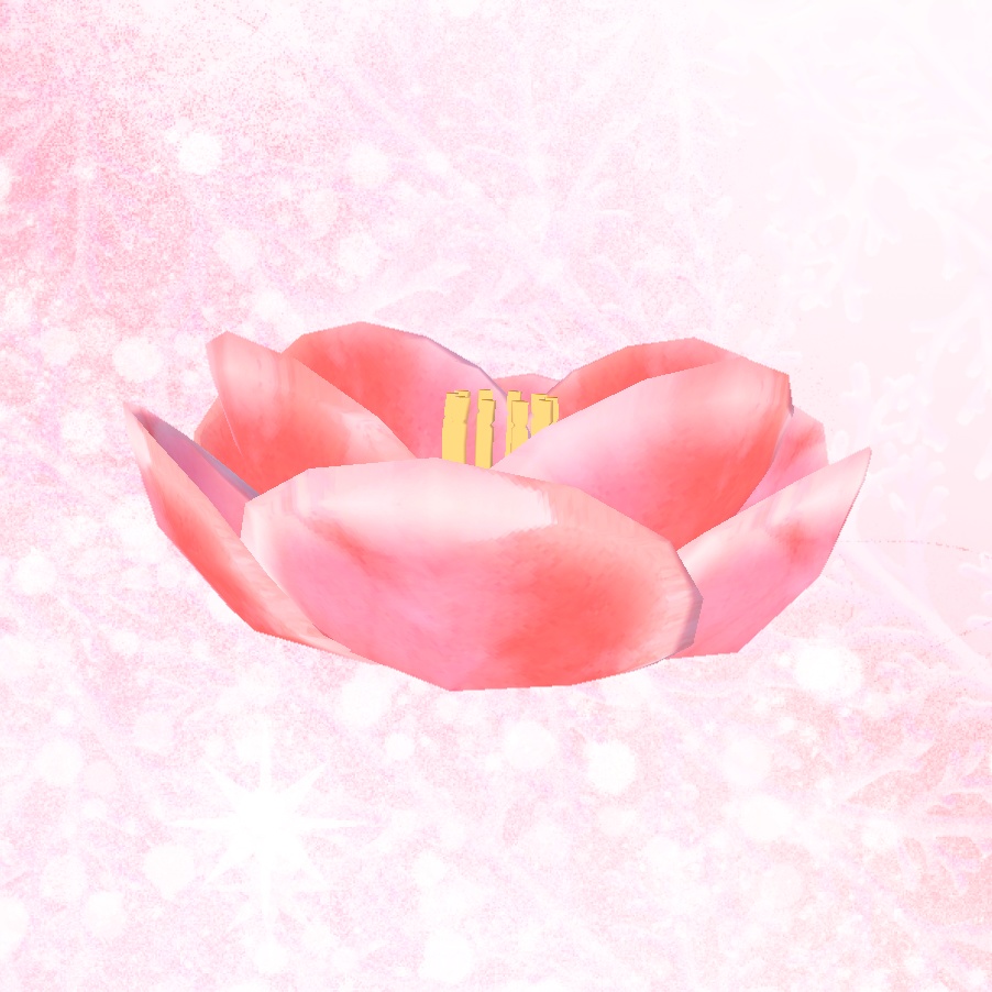 3D小物 「椿 -Camellia-」 unitypackage
