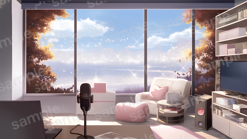 【VTuber配信背景】ゆったり空気感の映像2本+無料BGM付き