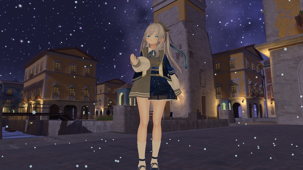 【VRChat想定】桜を降らせる魔法、雪を降らせる魔法【ModularAvatar対応】