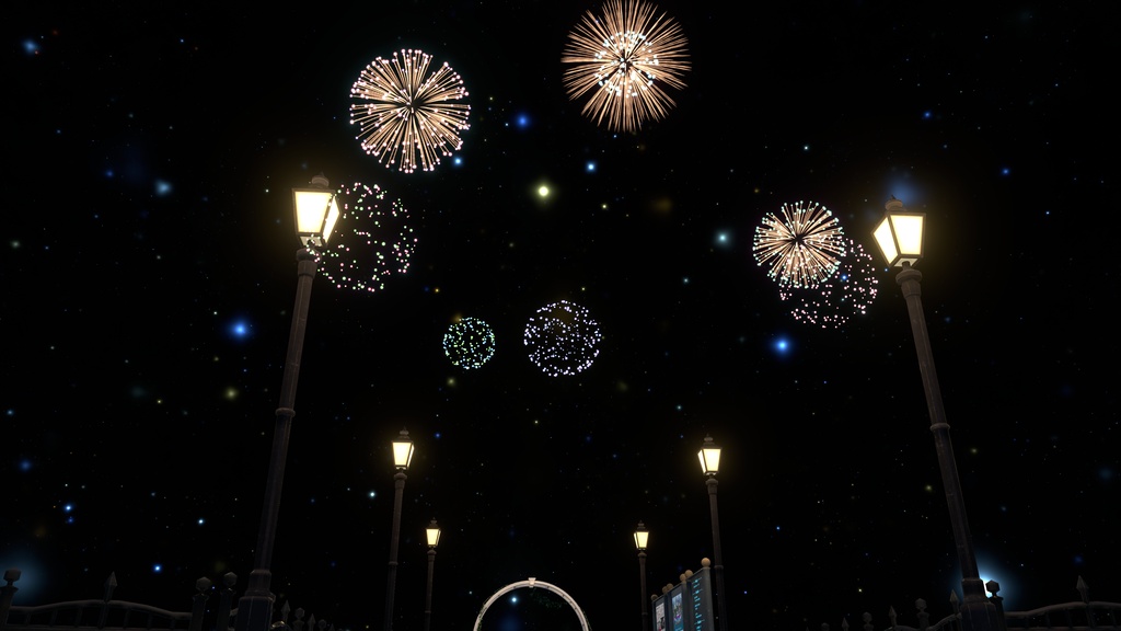 販売記念セール!どこでも小さな花火大会ギミック!【VRChat想定】【ModularAvatar対応】