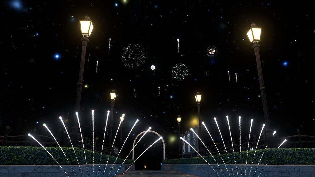 販売記念セール!どこでも小さな花火大会ギミック!【VRChat想定】【ModularAvatar対応】