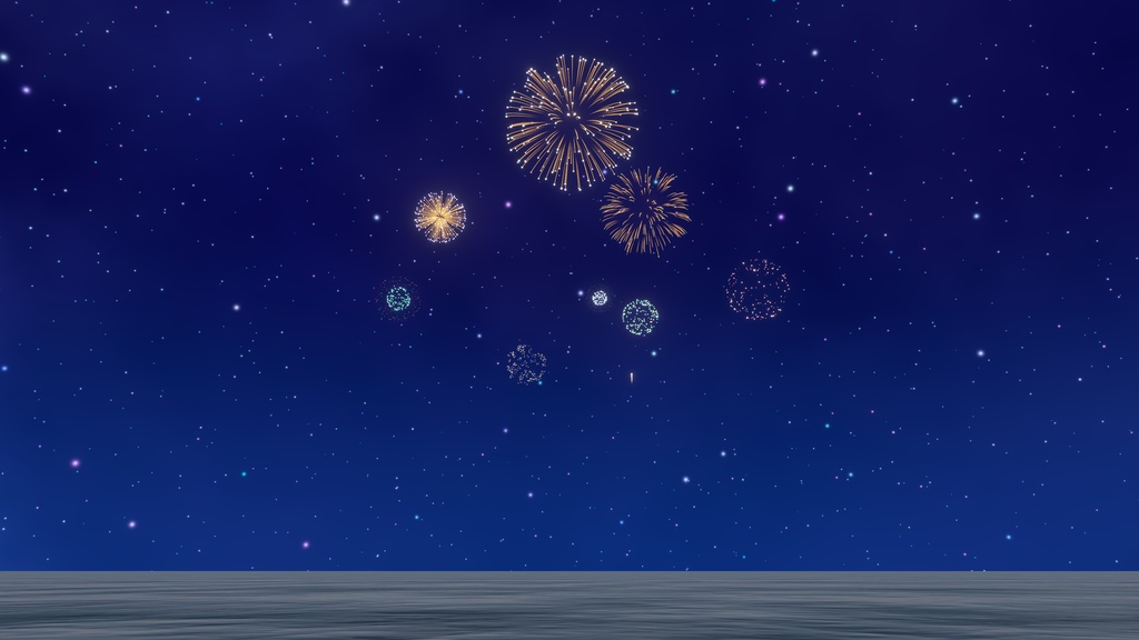 isseのワールド用花火 9種類の花火!【VRChat想定】