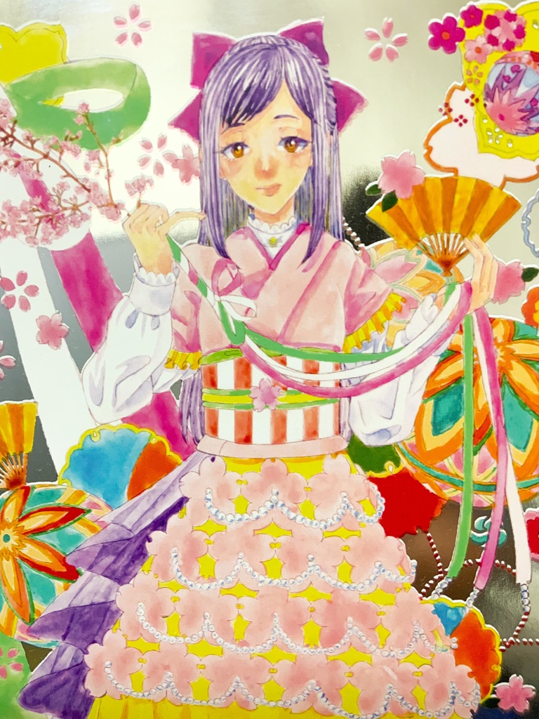 水彩複製原画。桜