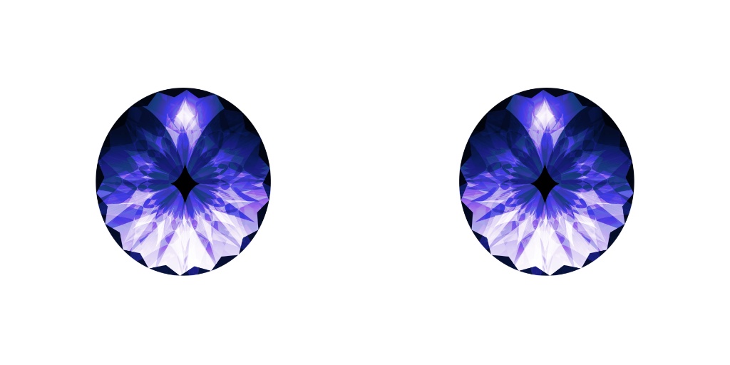 【無料・商用可】宝石のような瞳テクスチャ2セット(細・太)とハイライト