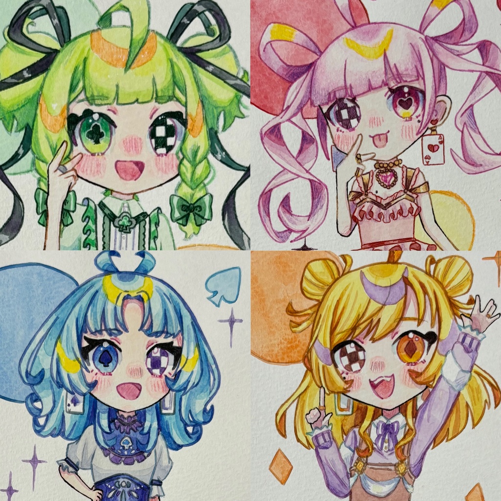 原画(♣️♥️♠️♦️)