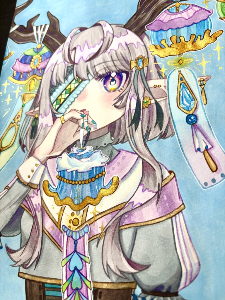 原画(風鈴少女)