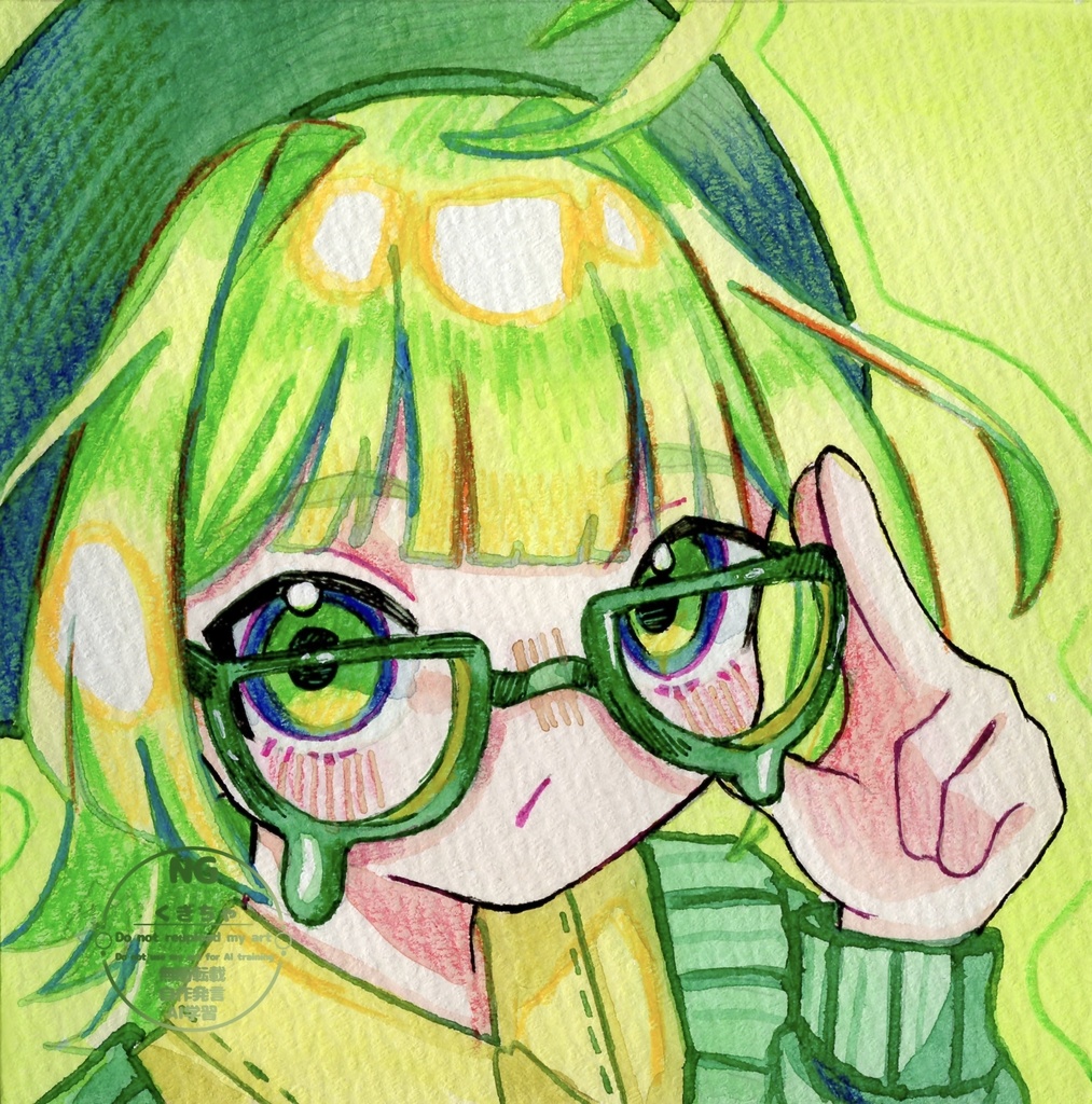 原画(涙メガネ)
