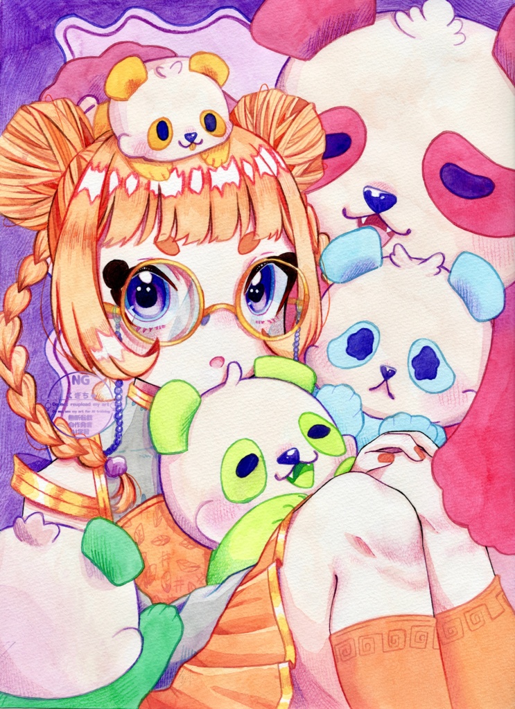 原画(カラフルパンダ)