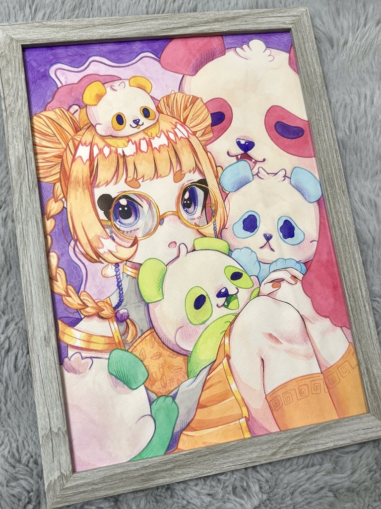 原画(カラフルパンダ)