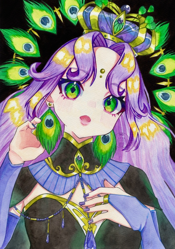 原画(孔雀の女王)