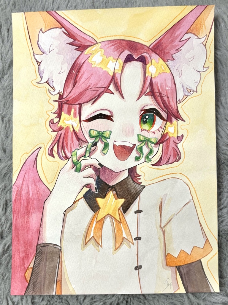 原画(グリーンリボン)