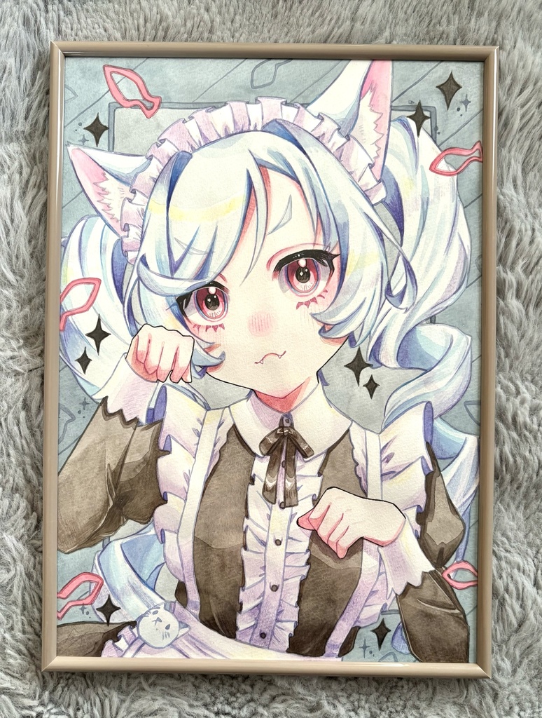 原画(猫耳メイドさん)