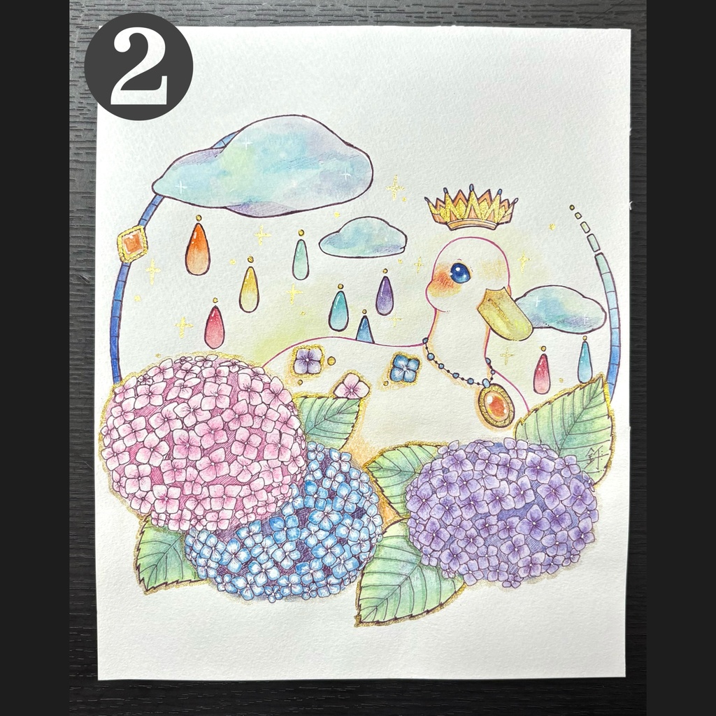 原画¦花うさぎ&花アヒル