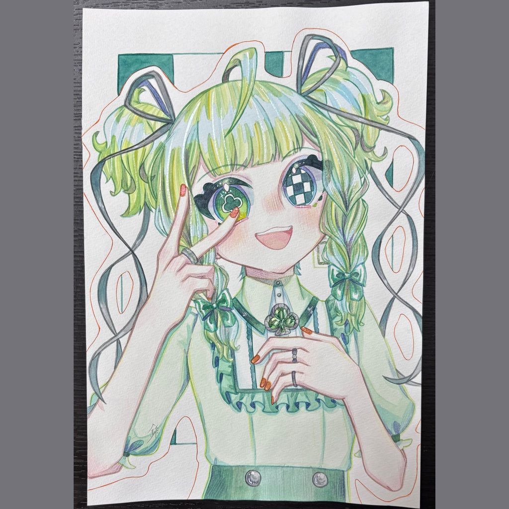 原画¦記号目シリーズ❤️♦️♣️♠️⭐️⚡️