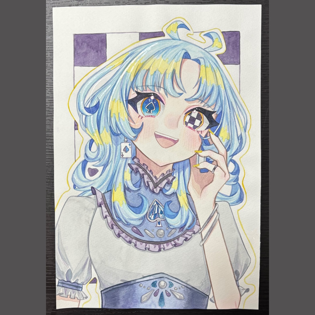 原画¦記号目シリーズ❤️♦️♣️♠️⭐️⚡️