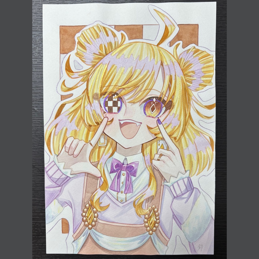 原画¦記号目シリーズ❤️♦️♣️♠️⭐️⚡️